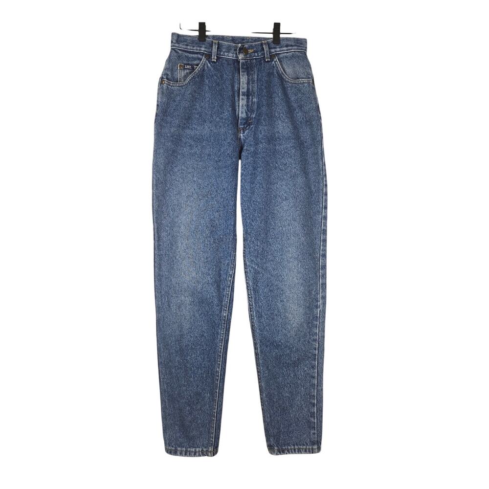 LEE VINTAGE WOMEN'S BLUE TAPERED RELAXED JEANS – SIZE 12 LONG (29.5" W x 33" I)